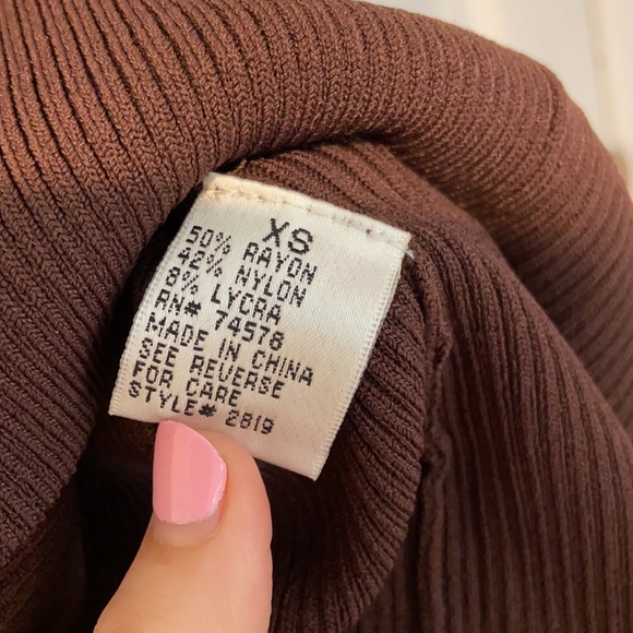 Cache Brown Stretchy Embellished Tank Top Size XS - Picture 10 of 10